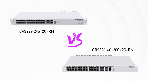 Fiber Face-Off CRS326-24S+2Q+RM vs CRS326-4C+20G+2Q+RM : Unpacking MikroTik's 24 SFP+ vs. 20G Combo Port Switch