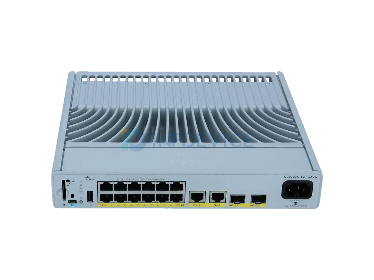 C9200CX-12P-2X2G-A, Cisco Catalyst 9200CX Switch, 12x1G PoE+/2x10G/Network Advantage