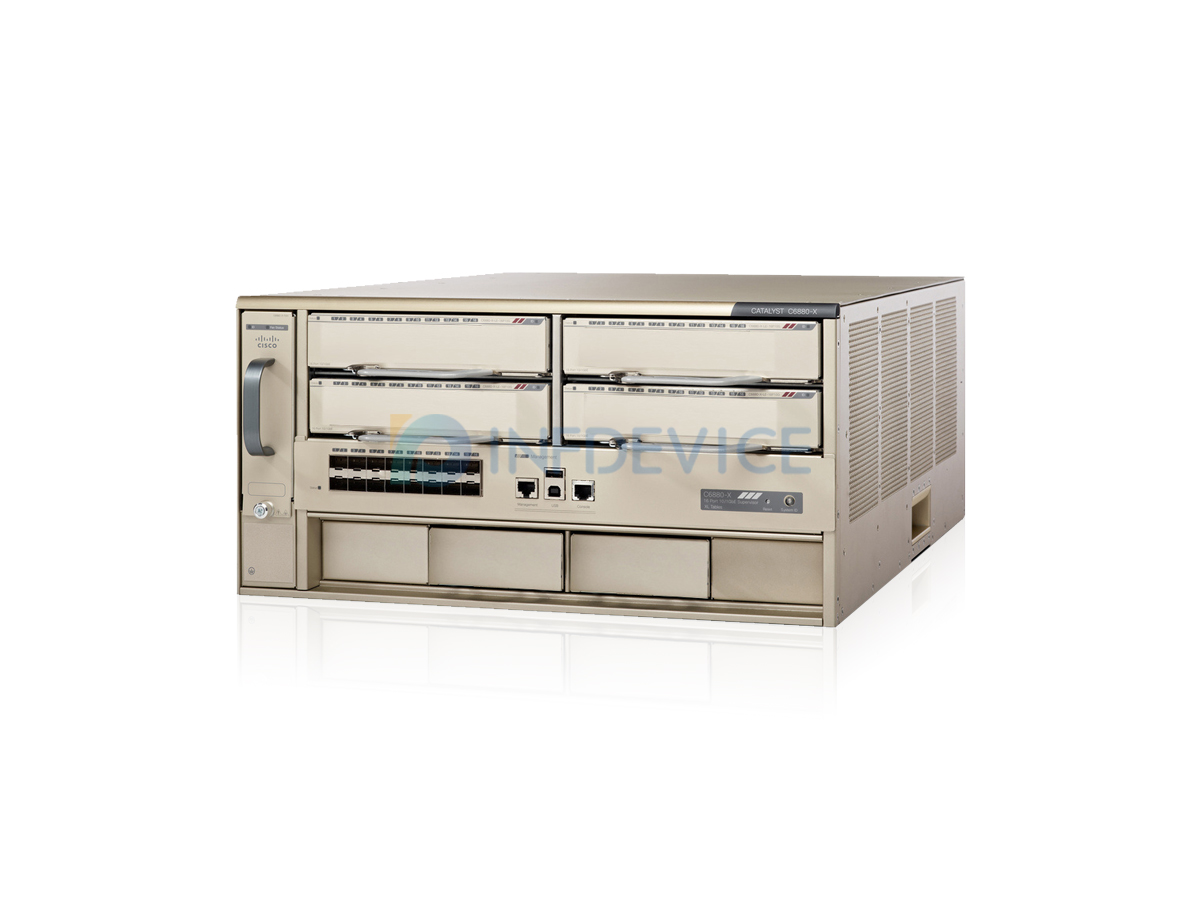 C6880-X-LE, Cisco Catalyst 6800 Switch, 5RU Chassis/Super 2T Engine/No PS & Fan