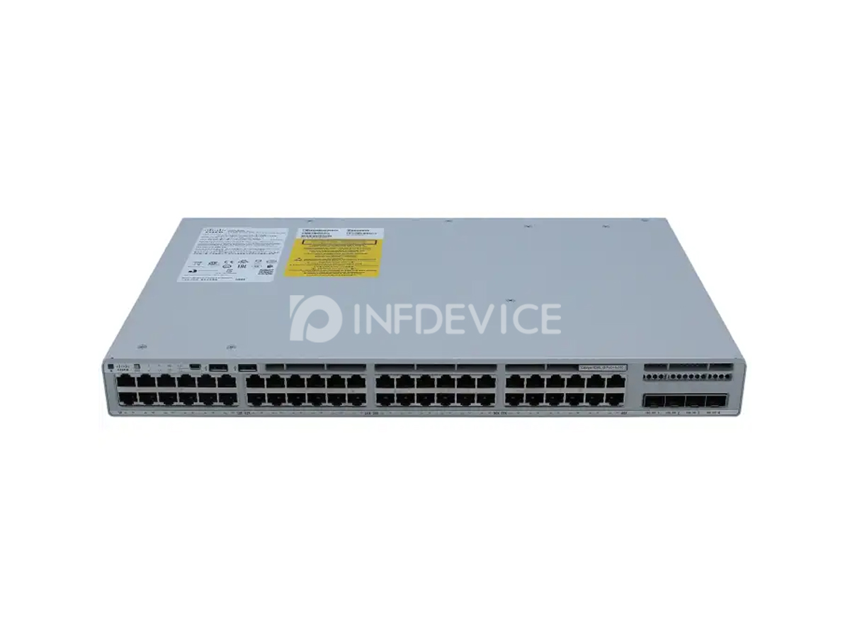 C9200L-48P-4X-E, Cisco Catalyst 9200L Switch, 48xPoE+ Ports/4x10G SFP+ Uplink/Network Essentials