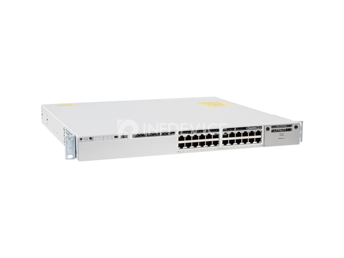 C9300-24T-A, Cisco Catalyst 9300 Switch, 24xGE/Modular Uplink/Network Advantage/StackWise-480