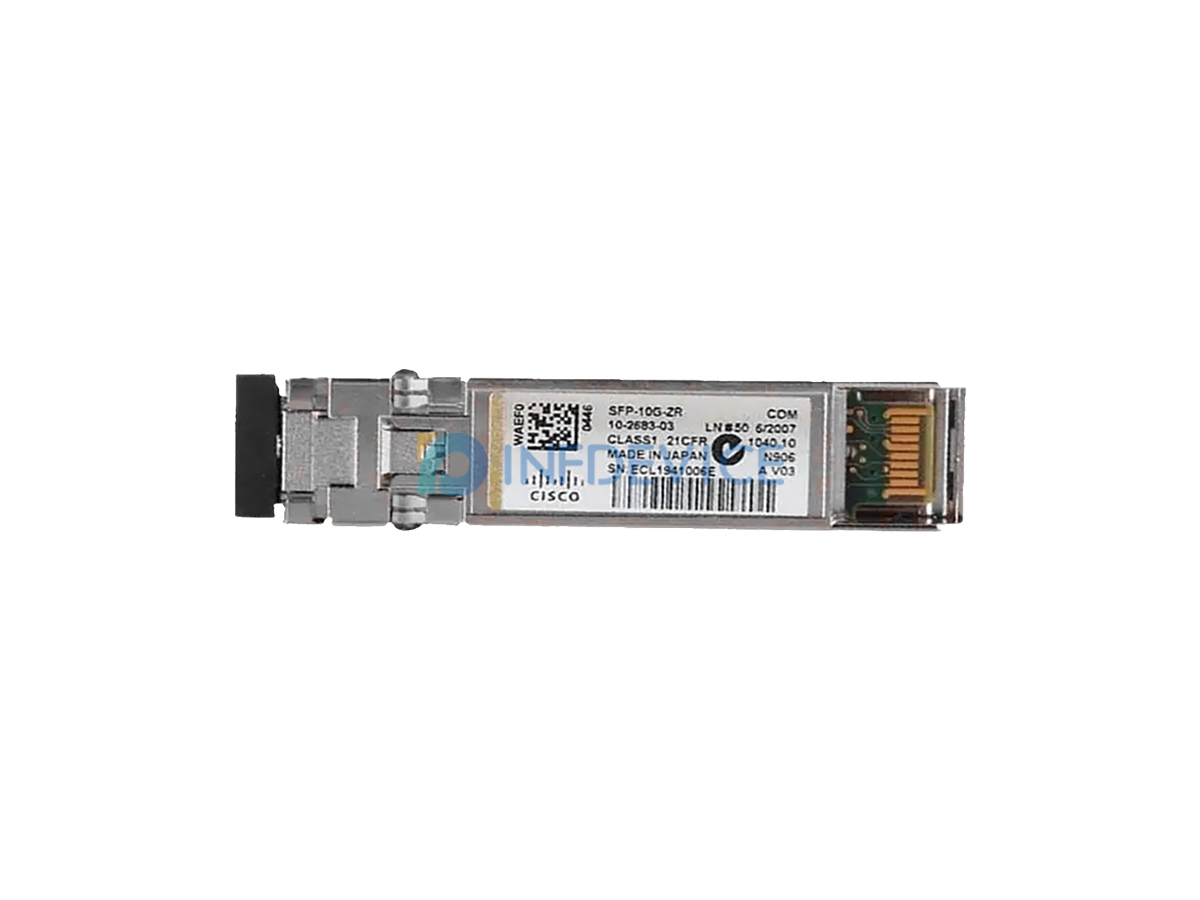 SFP-10G-ZR, Cisco 10G SFP+ Optical Transceiver, 1550 nm, 80 km, Duplex LC/PC