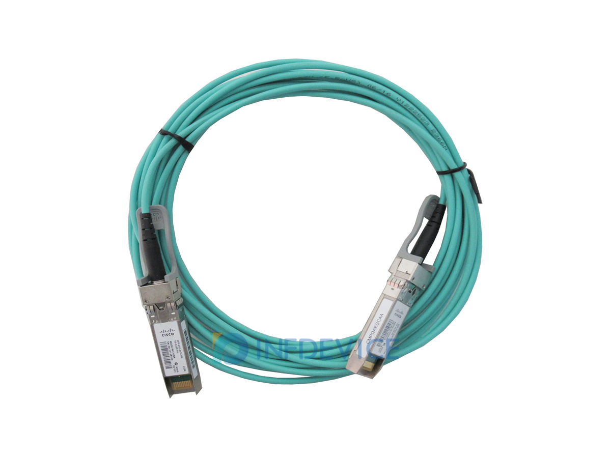 SFP-25G-AOC5M, Cisco 25G SFP28 Active Optical Cable, 5 m assembly length, SFP28 to SFP28