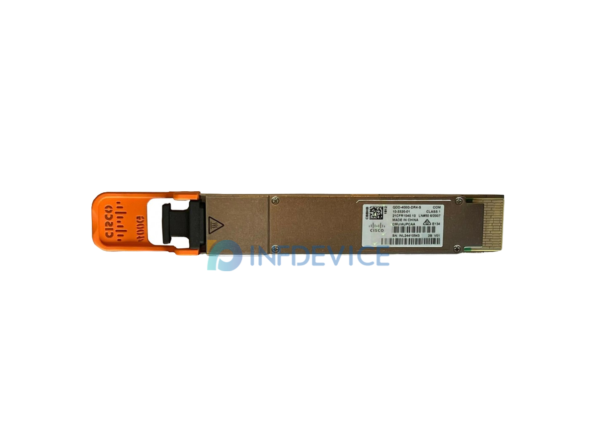 QDD-400G-DR4-S, Cisco 400G QSFP-DD Optical Transceiver, 1310 nm, 500 m, MPO-12 (MTP)