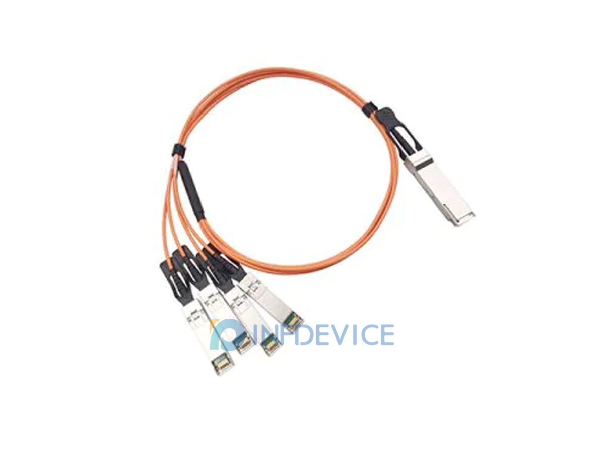 QSFP-4X10G-AOC10M, Cisco 40G QSFP+ Active Optical Cable, 10 m assembly length, QSFP+ to 4 &times; SFP+ (breakout)