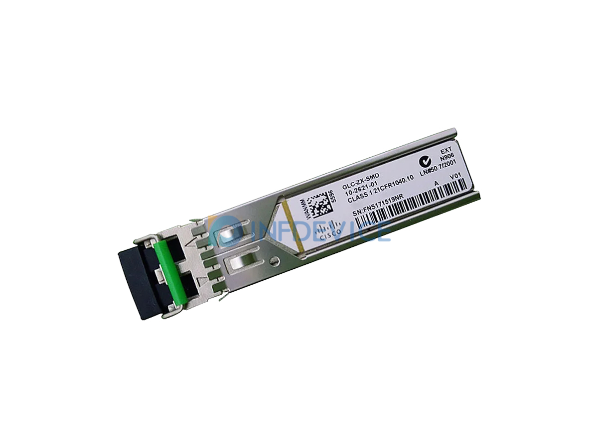 GLC-ZX-SMD, Cisco 1G SFP Optical Transceiver, 1550 nm, 70 km, Duplex LC/PC
